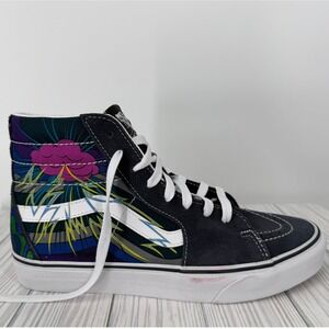 Vans Sk8-Hi Brainworks Dark Navy Black Lightning High Top Sneakers 10W/8.5M